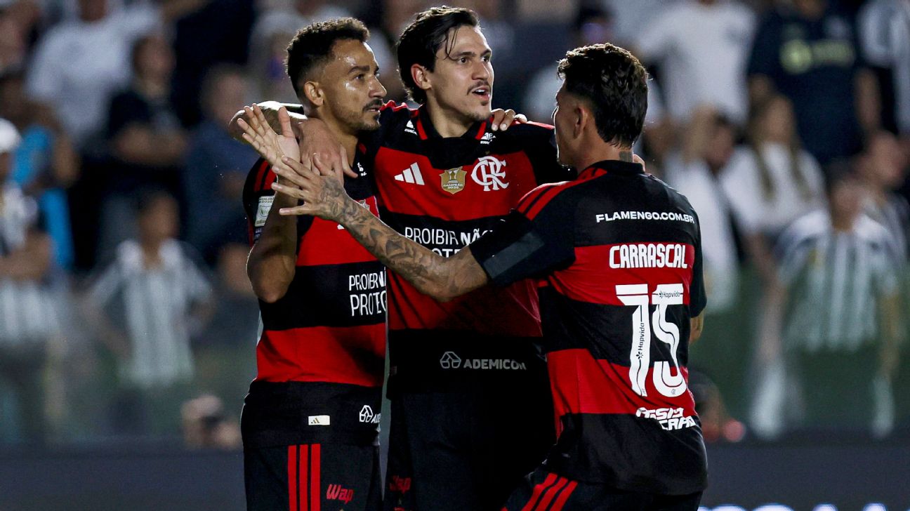 Jogadores do Flamengo. Fotografia de referência, sem confirmação de que retrata esta partida.